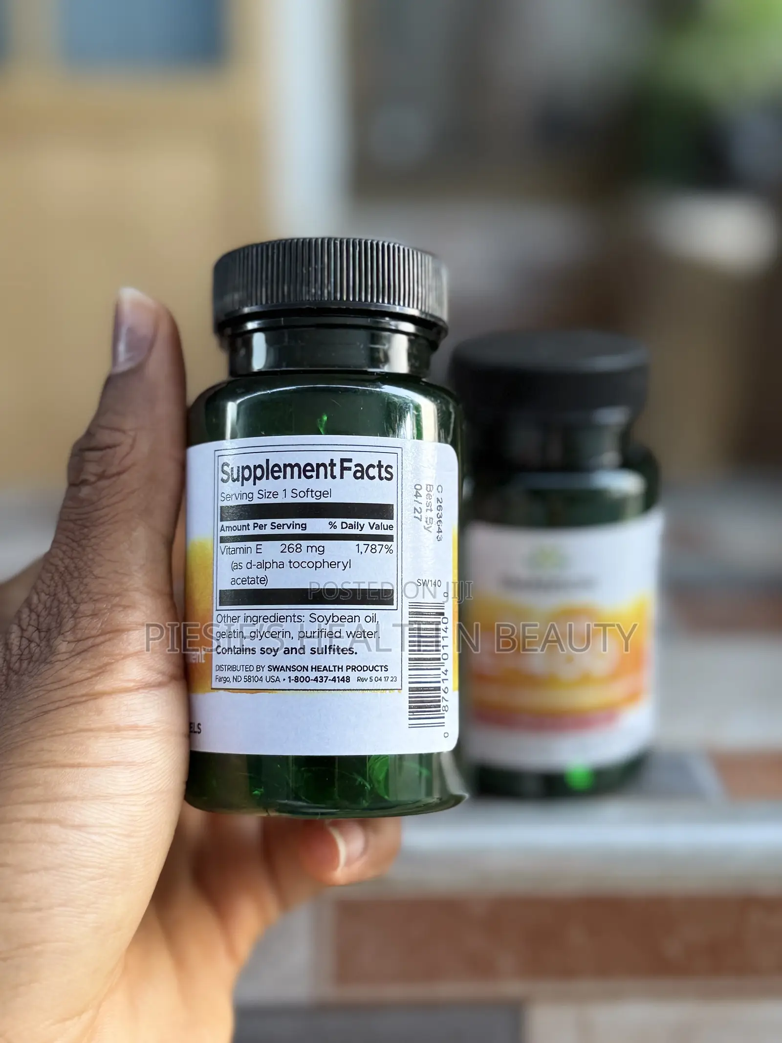 Swanson Natural E-400 400 Iu (268 Mg) 100 Softgels