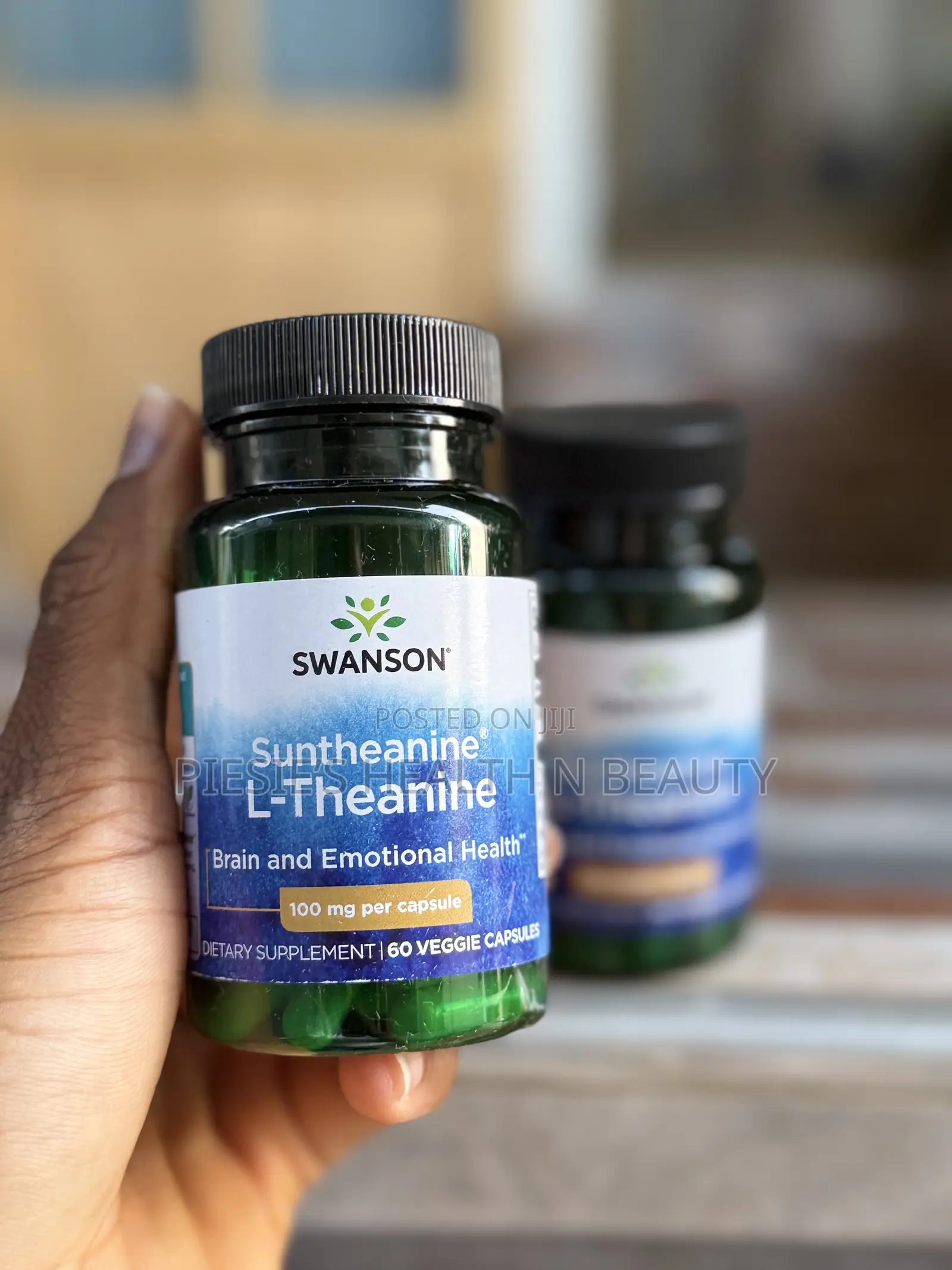 Swanson Suntheanine L-Theanine 100mg Capsules 60