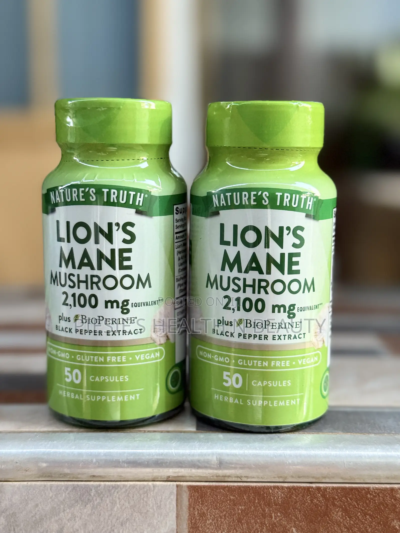 Lion's Mane Mushroom 2,100 Mg 50 Capsules
