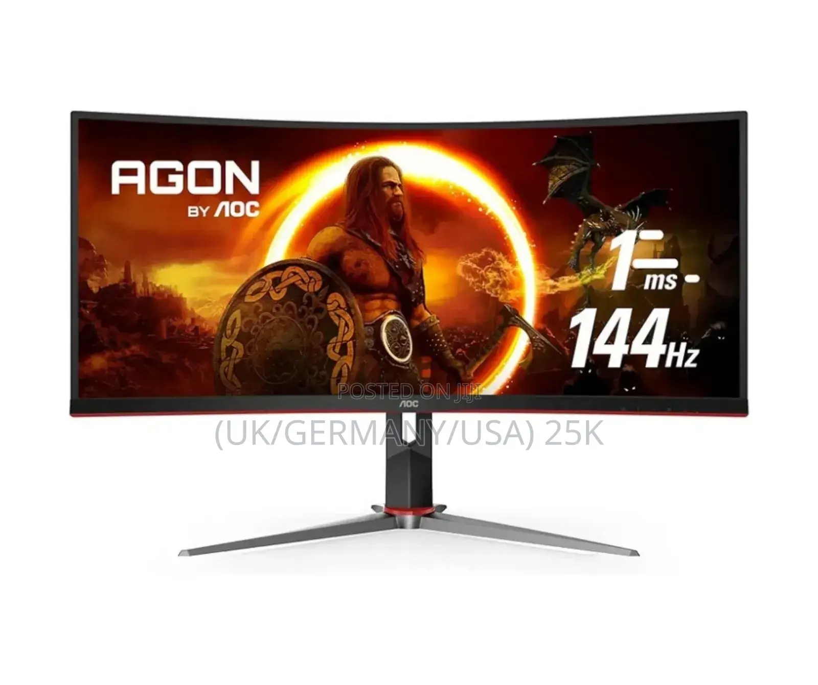 Aoc Cu34g2x 34′′ Curved Ultrawide Monitor | 3440×1440p 144 Hz Va