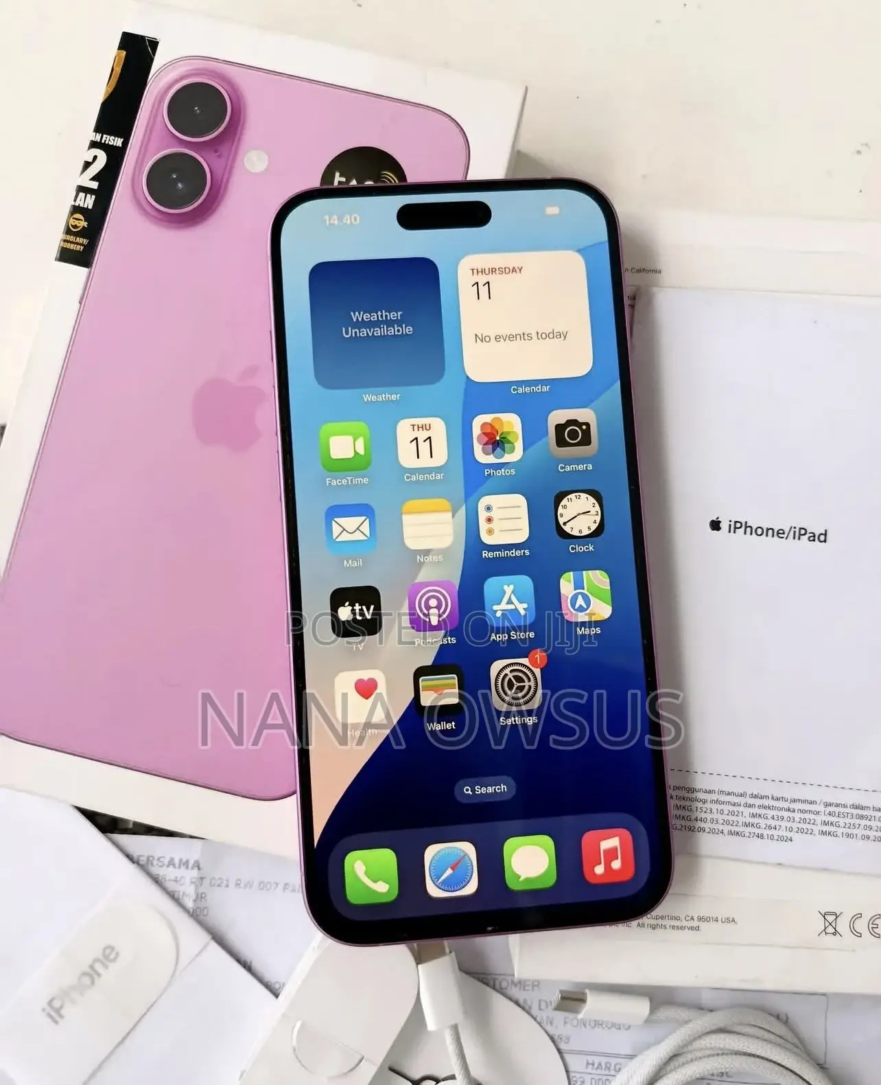 Apple iPhone 16 Plus 128 GB Pink