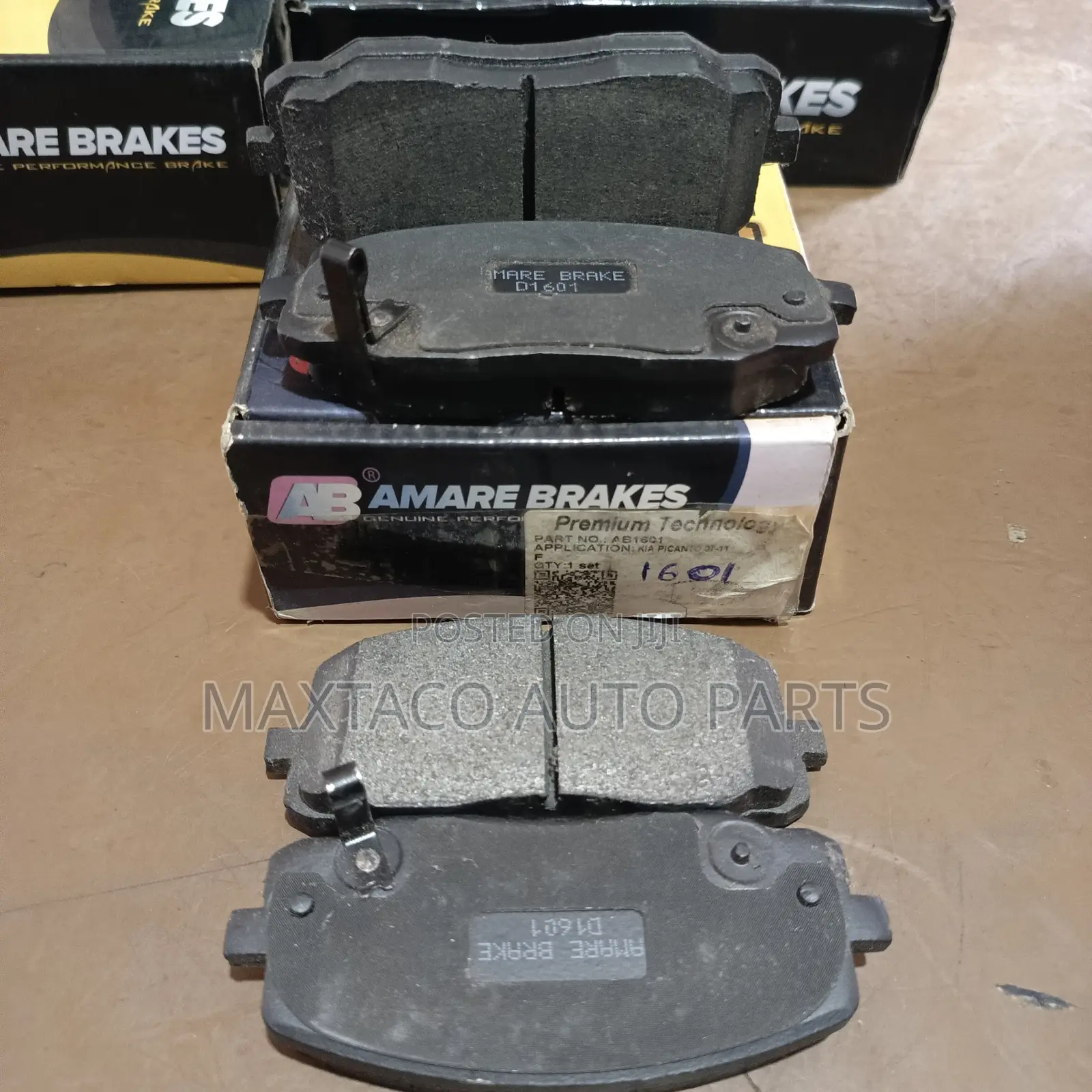 Amare Ab1601 Premium Brake Pad for Kia Picanto 2007 - 2011