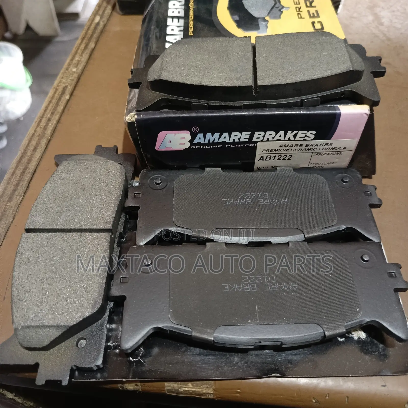 Amare Ab1222 Premium Ceramic Brake Pad for Toyota Camry 2007-2016