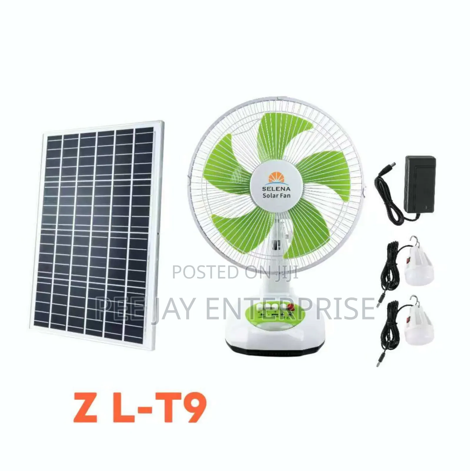 Rechargeable Solar Fan With Battery Backup + Led Light