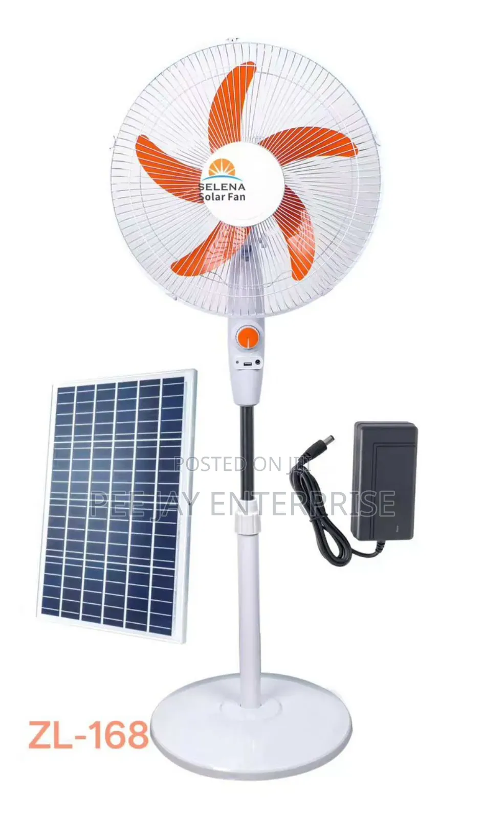 Selena Zl-168 Rechargeable Solar Fan.