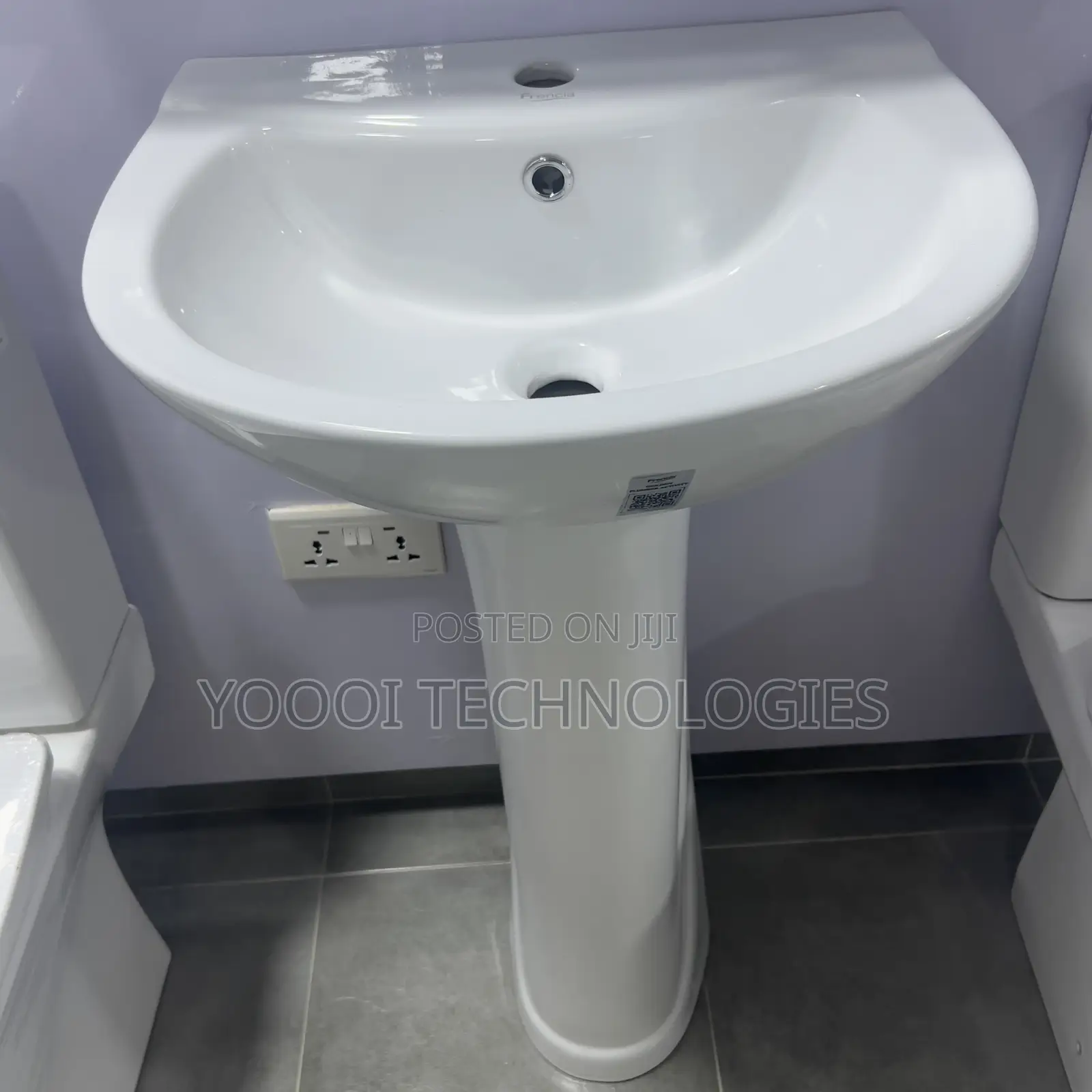 Frencia Ceramic Pedestal Basin Only