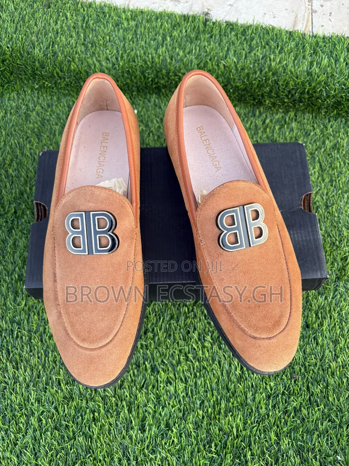 Balenciaga Suede Leather Loafers