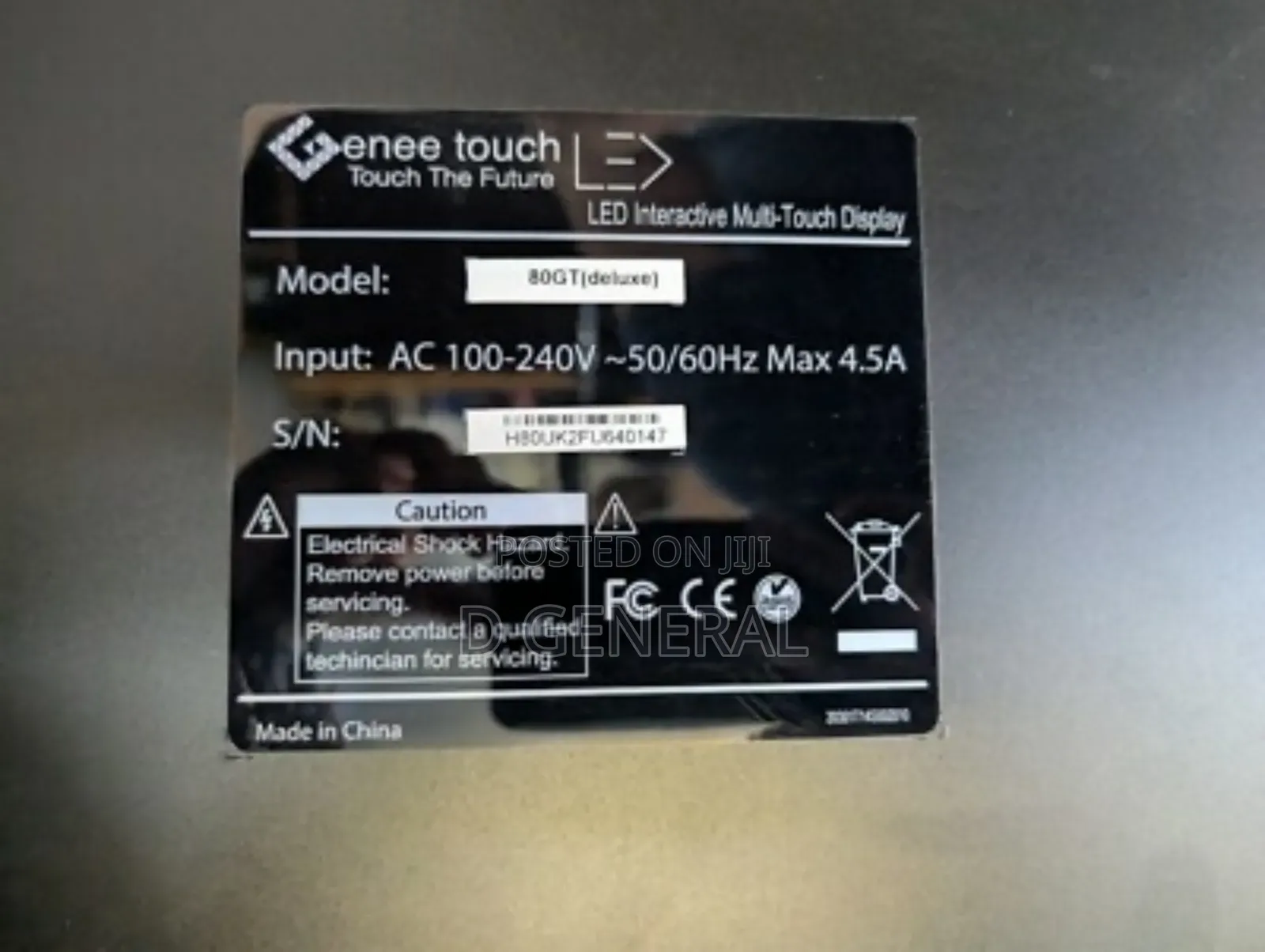 Genee Touch 80inch Touch Screen