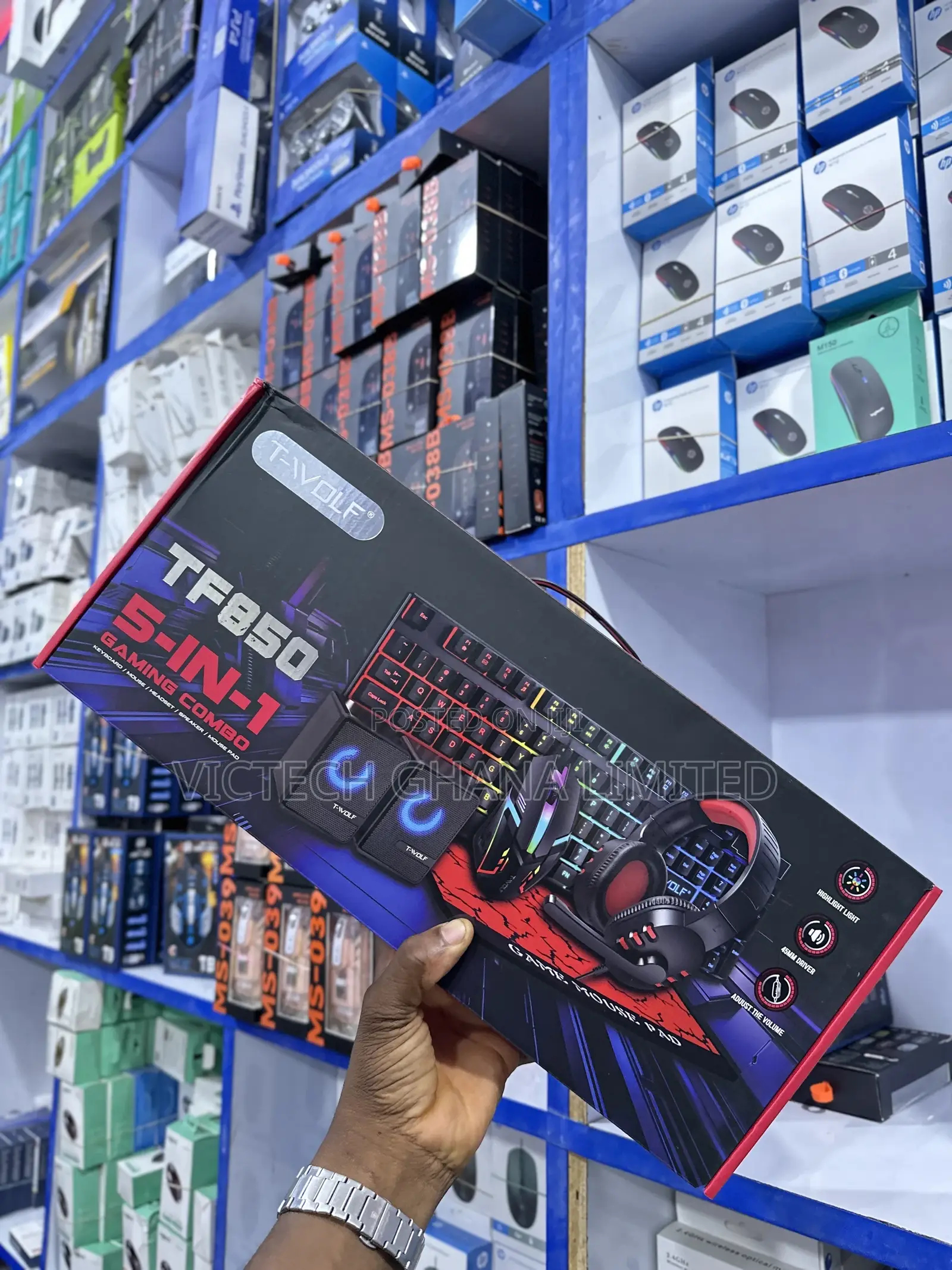 T-Wolf 5 in 1 Gaming Keyboard