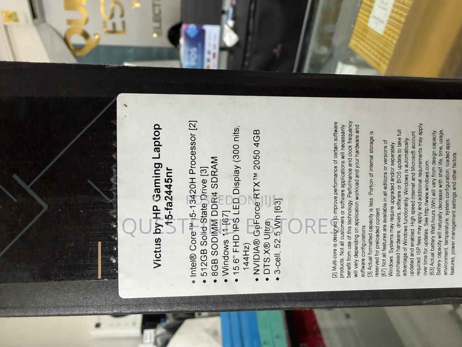 New Laptop HP Victus 15 8GB Intel Core I5 SSD 512GB