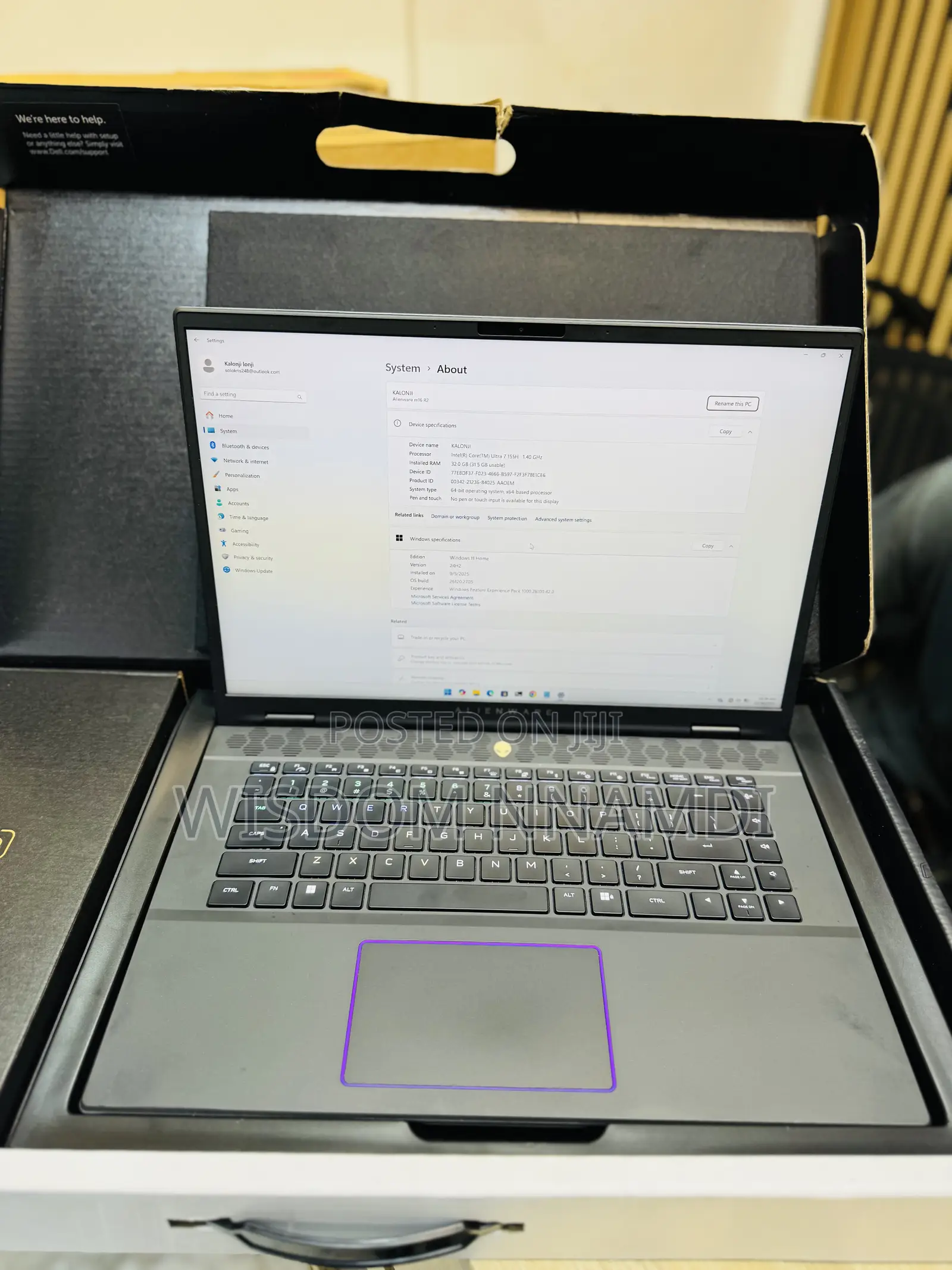 Laptop Dell Alienware M16 R2 32GB Intel Core Ultra 7 SSD 1T