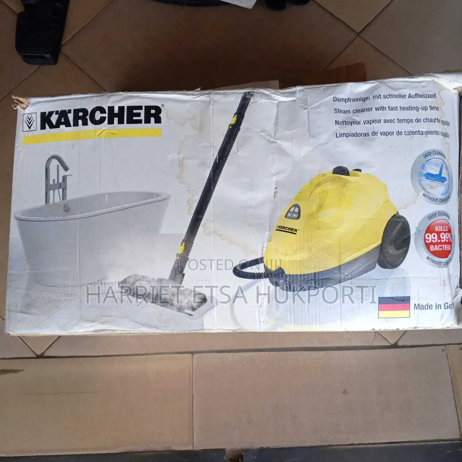 Karcher S C 1.020 Steam Cleaner From Uk(Used Neat.Pls Read Descrip)