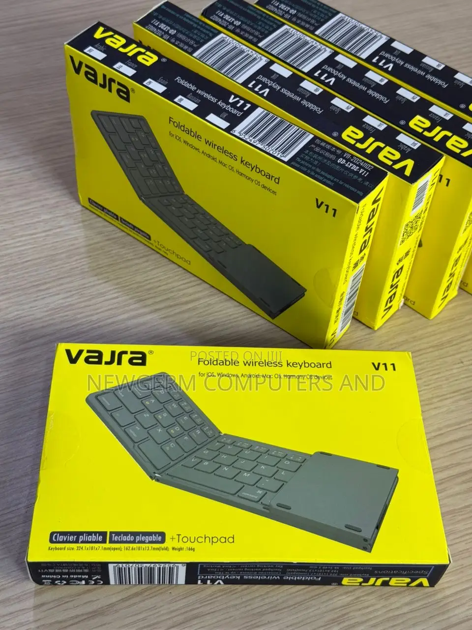 Foldable Bluetooth Keyboard With Touchpad Rechargeable