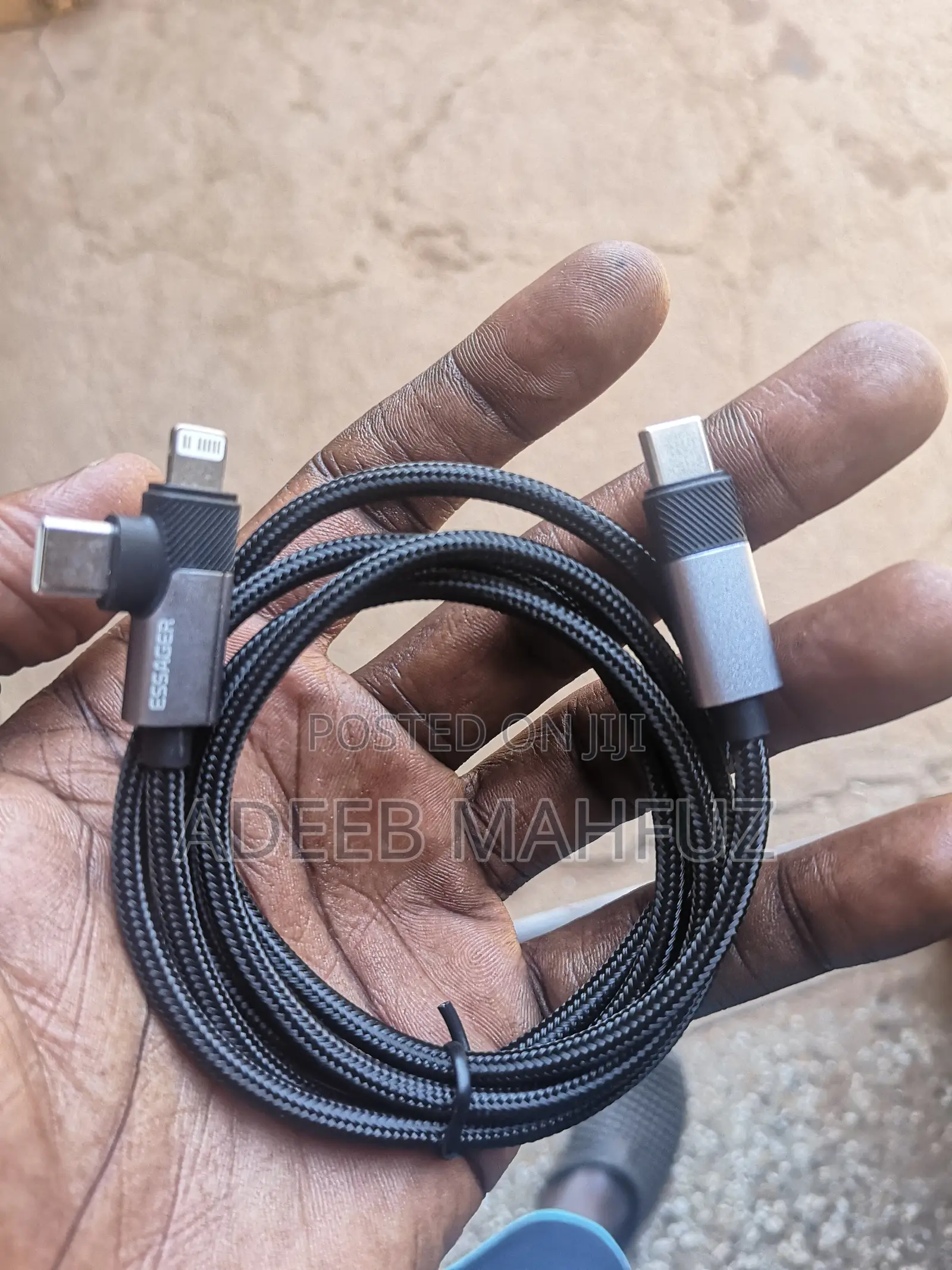 1m Essager 2in1 C To C And iPhone 65w Cables