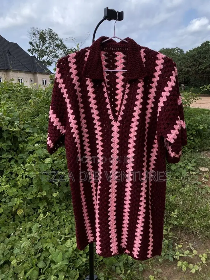 Crochet Unisex Polo Shirt