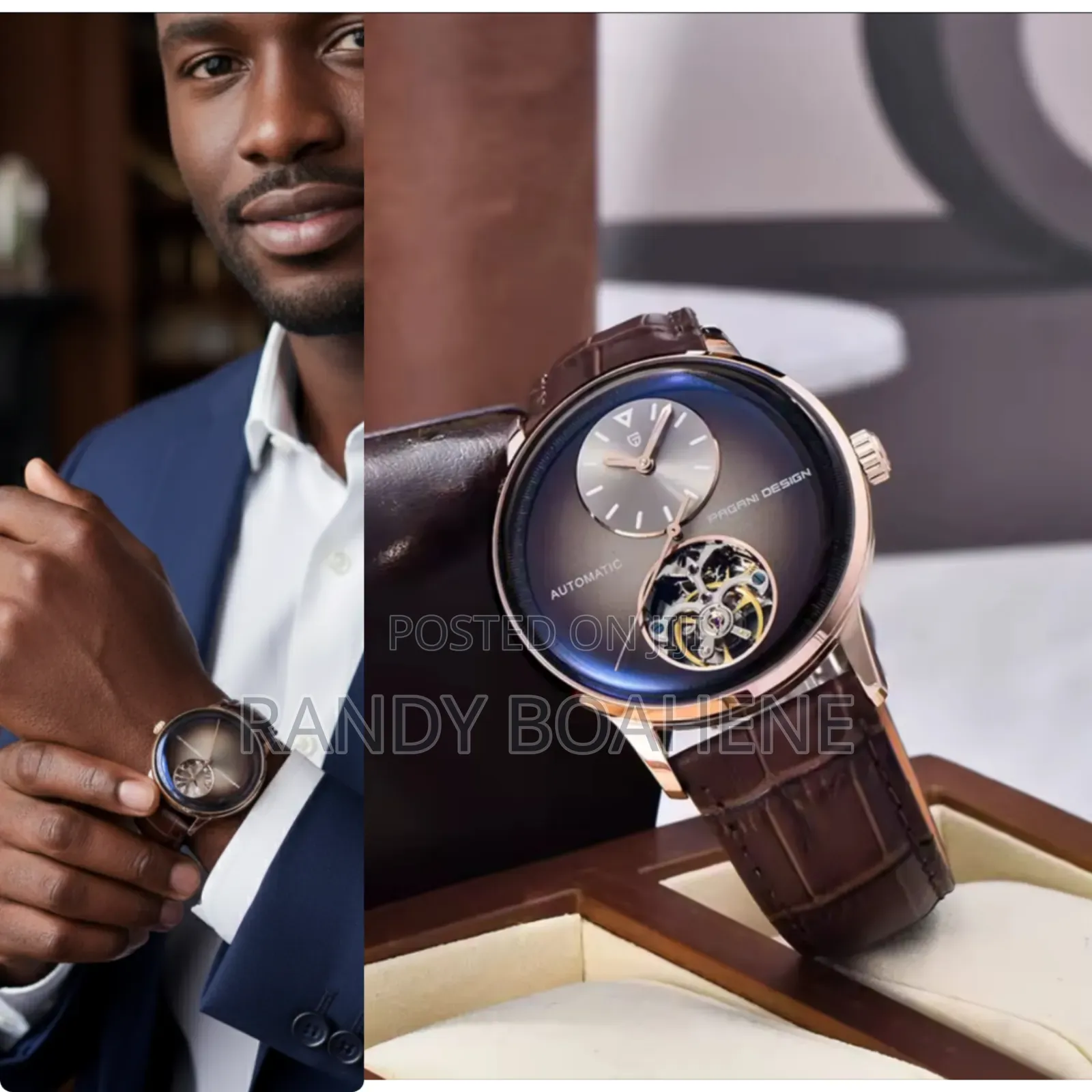 Pagani Design Tourbillion Mechanical Watch