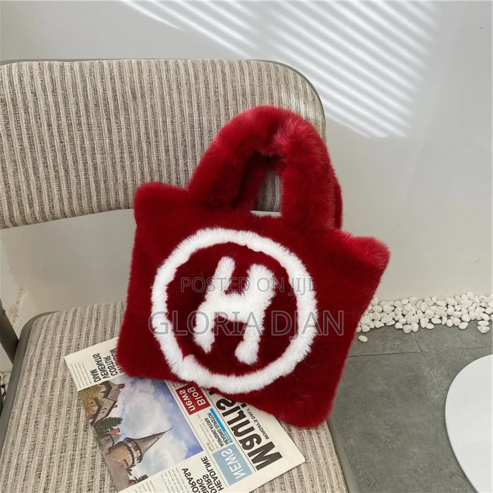 H Fluffy Tote Bag
