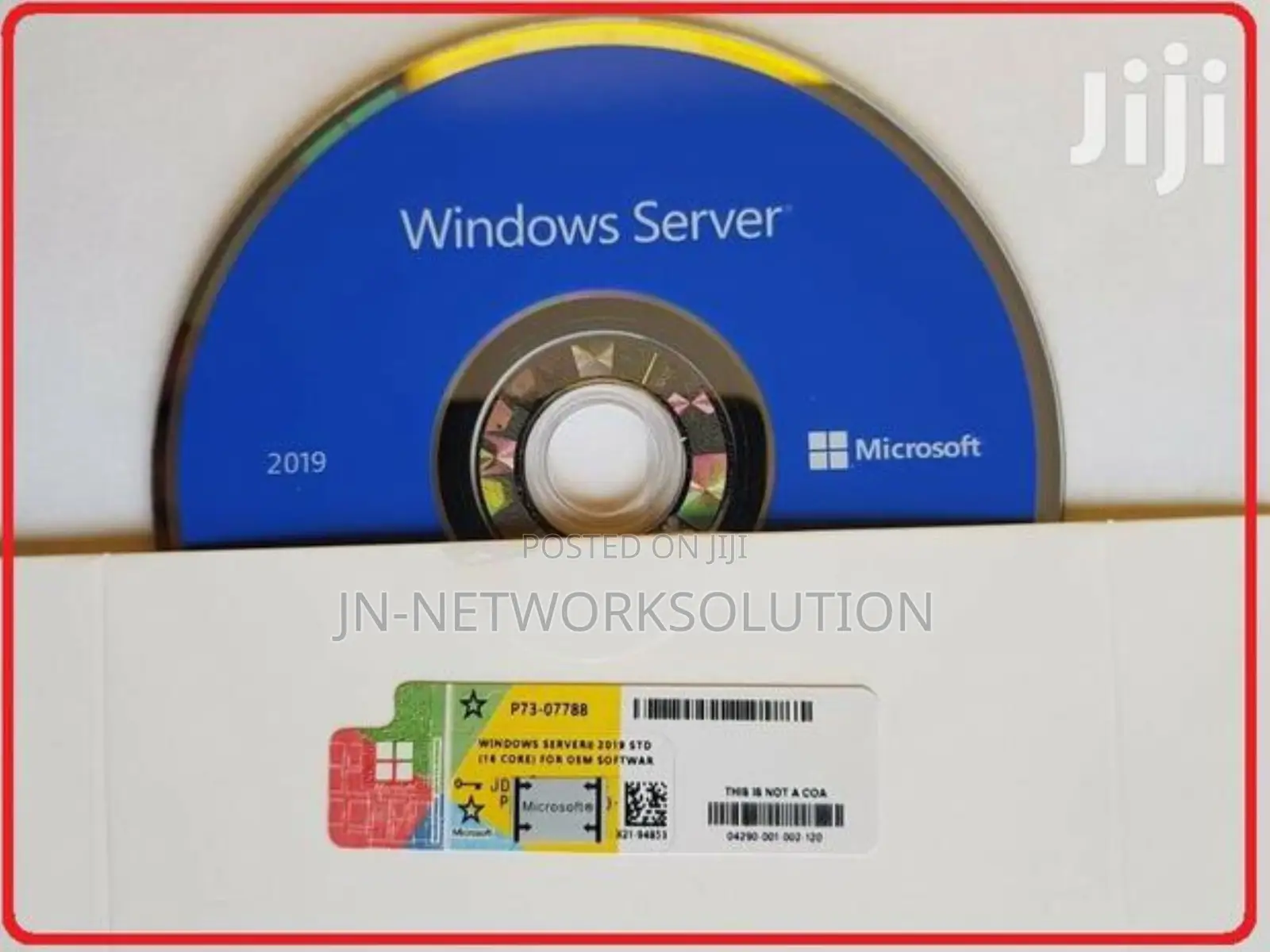 Window Microsoft Win Server 2019 Standard 1pc Key 16core Dvd Pack