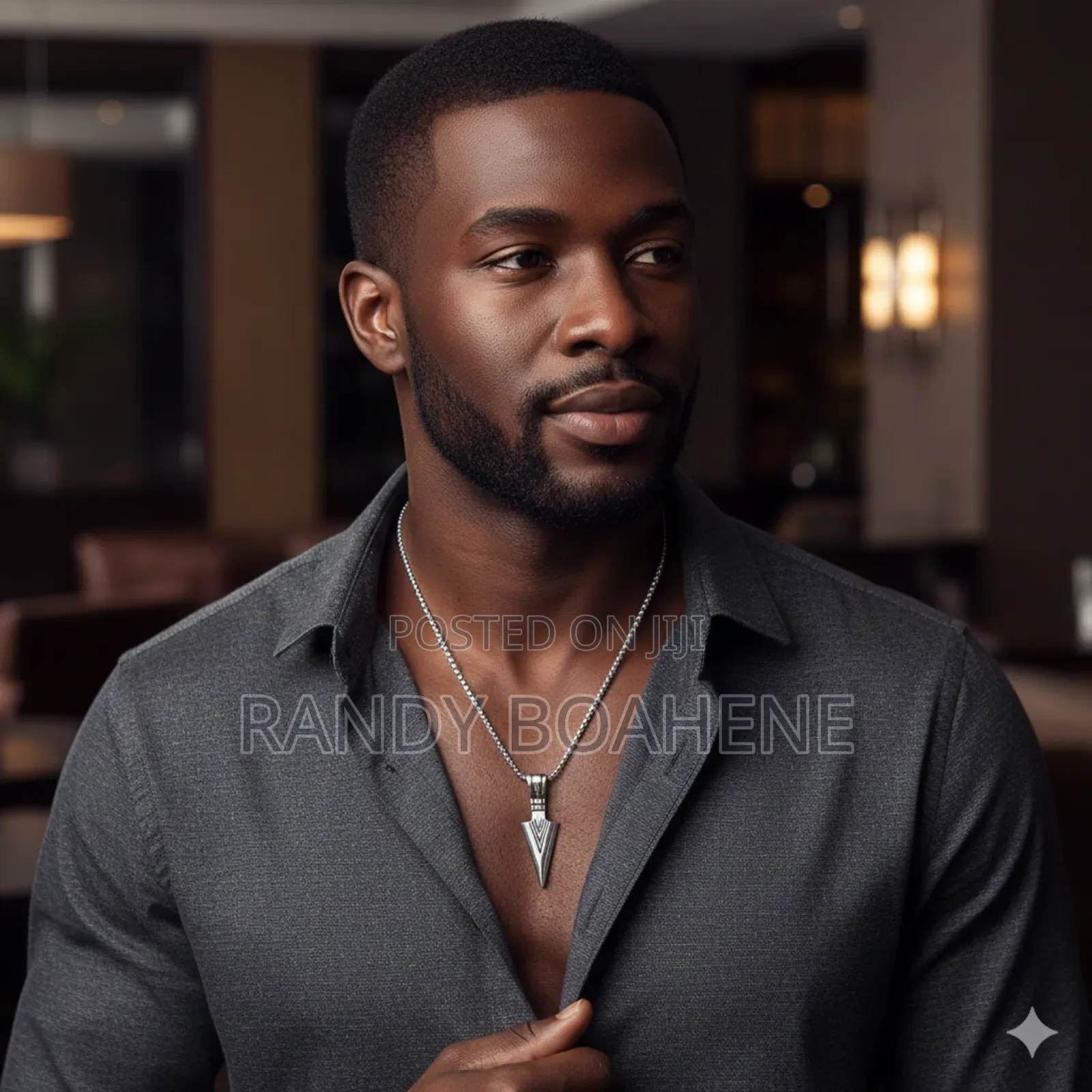 Men Arrow Head Pendant Necklace