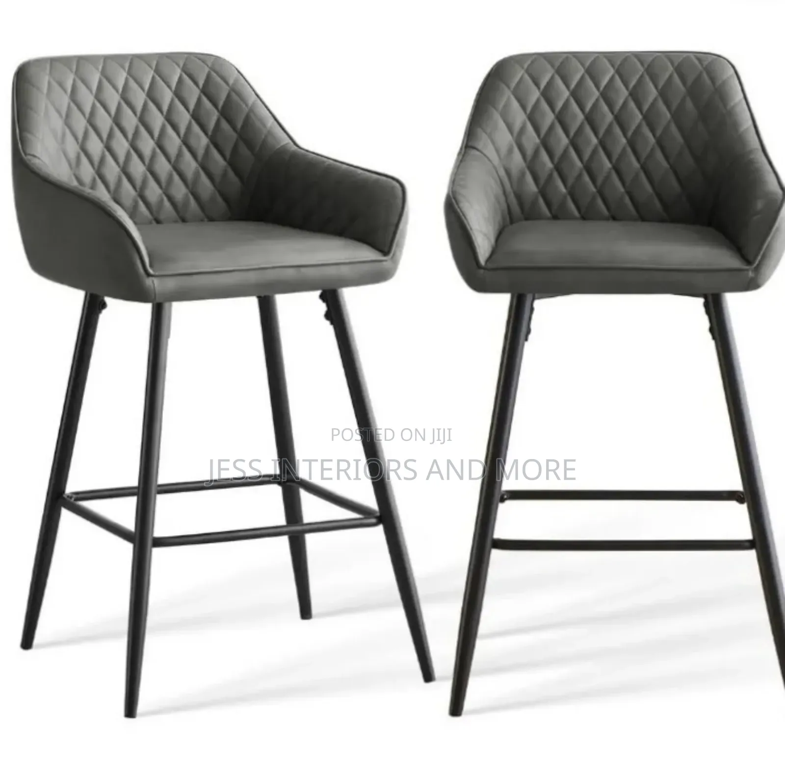 Bar Stools Set of 2( Pecca
)Grey