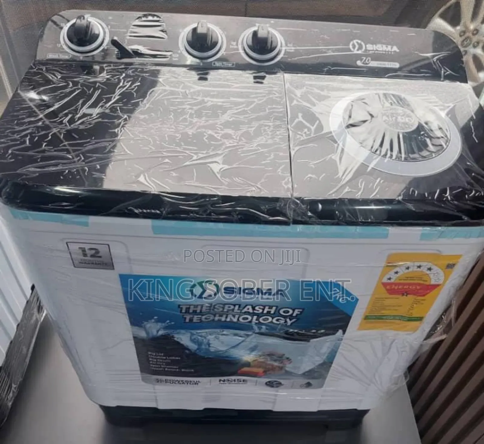 Sigma 12kg Top Load Washing Machine 2500.
