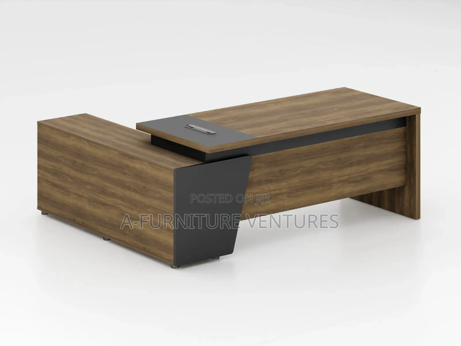 Executive Table and Bookshelf