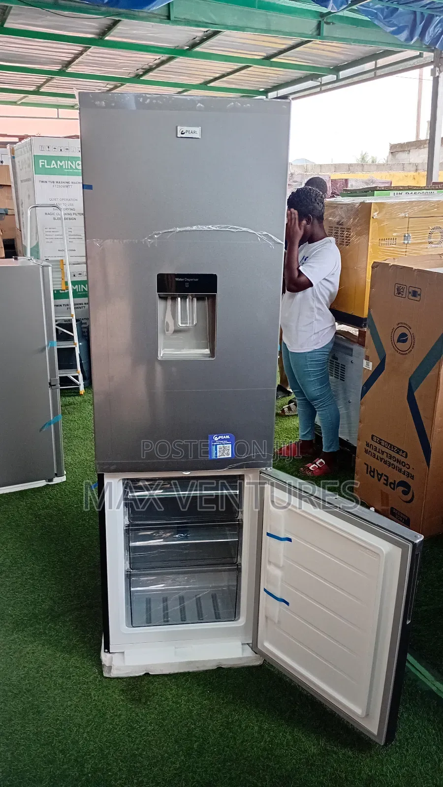 Unique Pearl 262l Bottom Freezer Double Door Fast Cooling Fridge