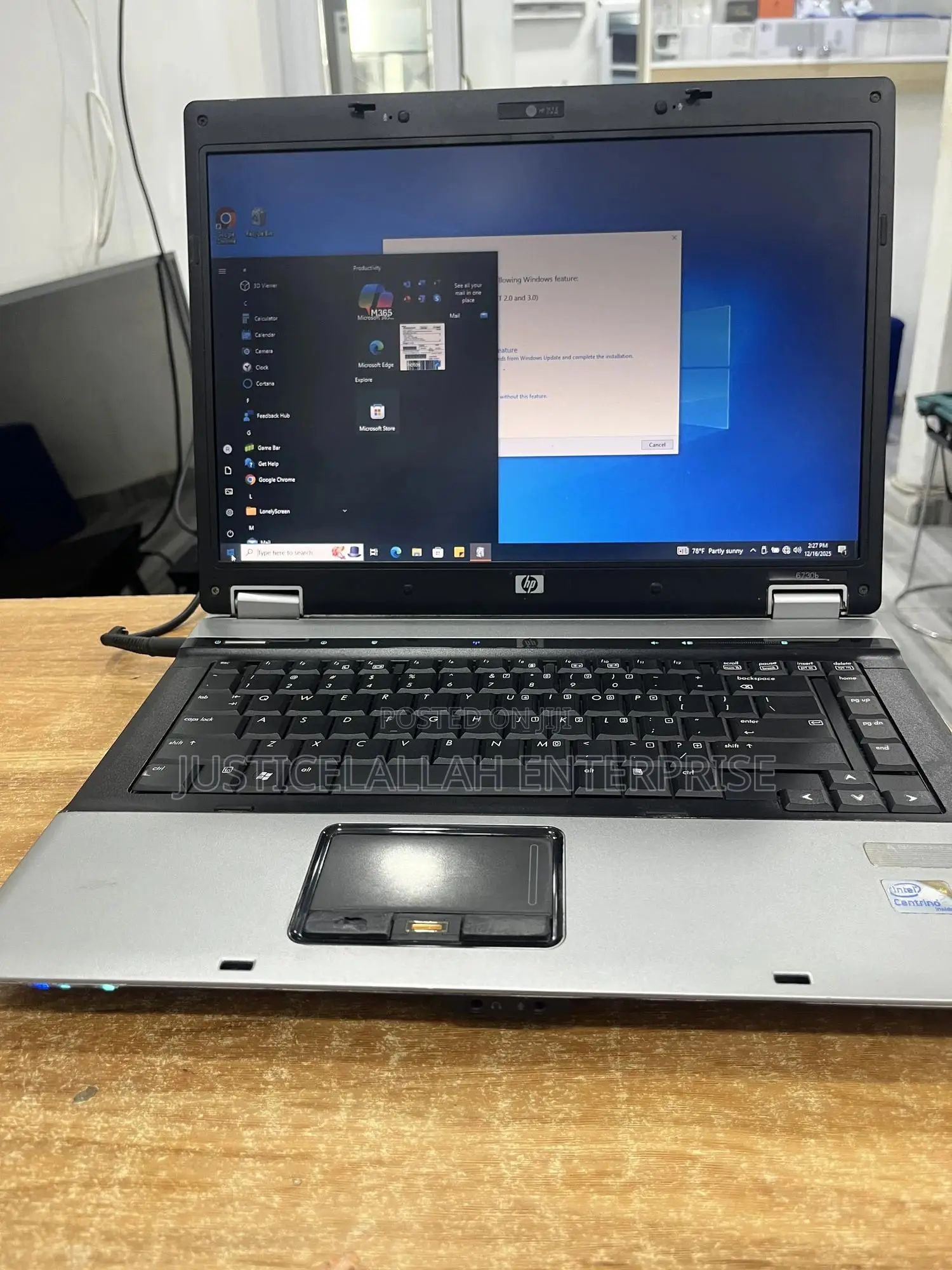 Laptop HP 4GB Intel HDD 128GB