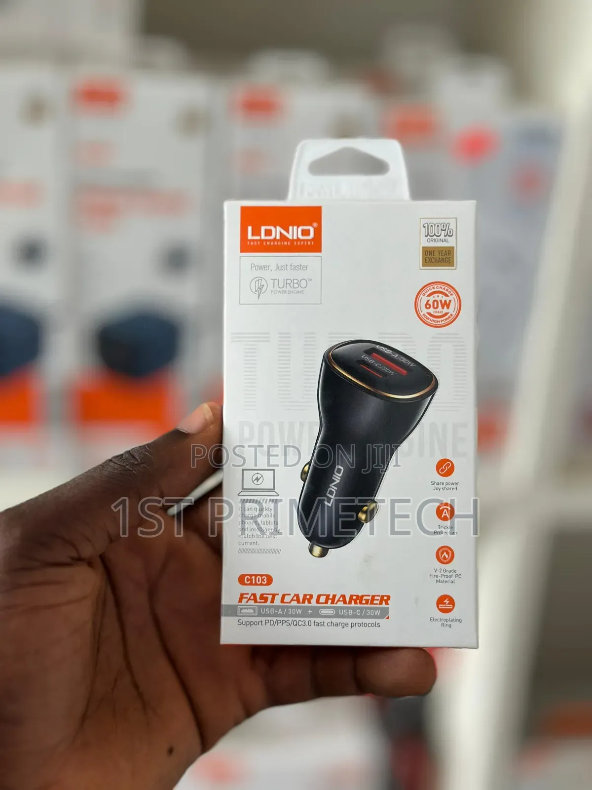 Ldnio Pd30w+Qc30w Type-C Car Charger (