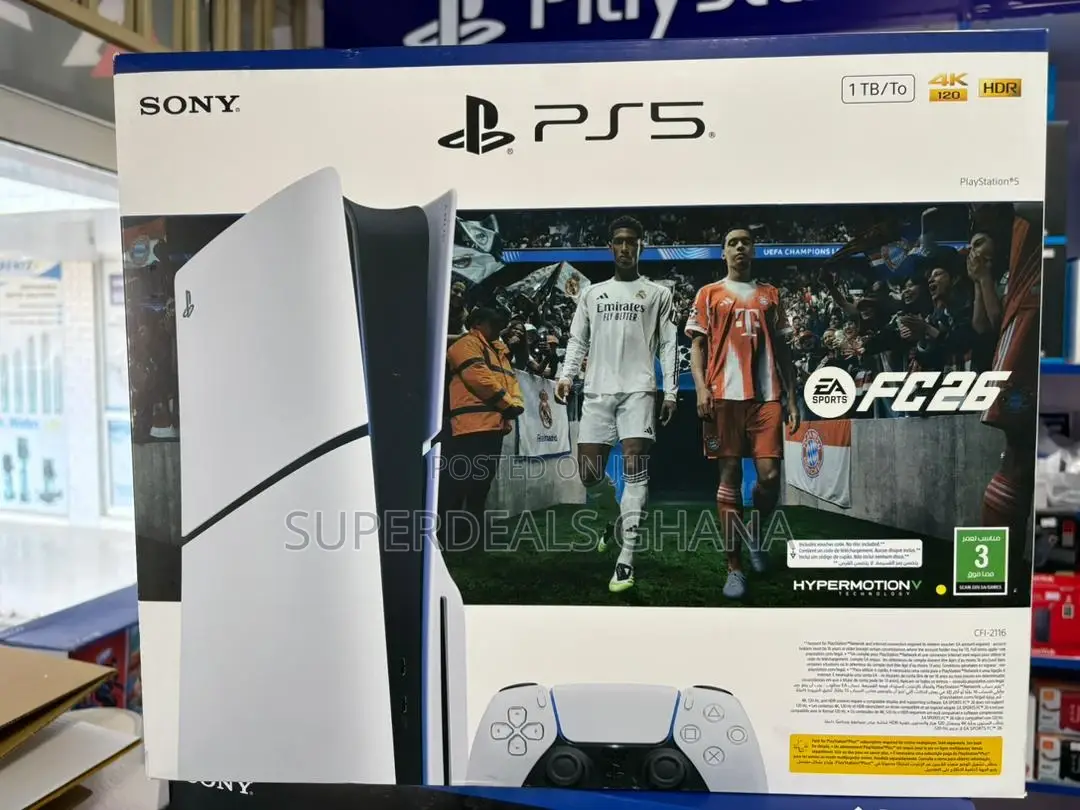 Sony Playstation 5 Slim 1tb Console With Fc26 Disc