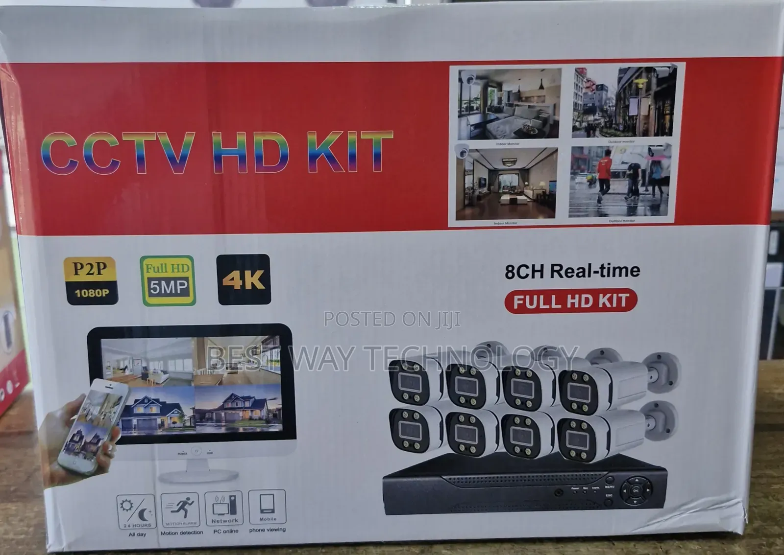 8ch Kit 5mp Full Colour With Voice