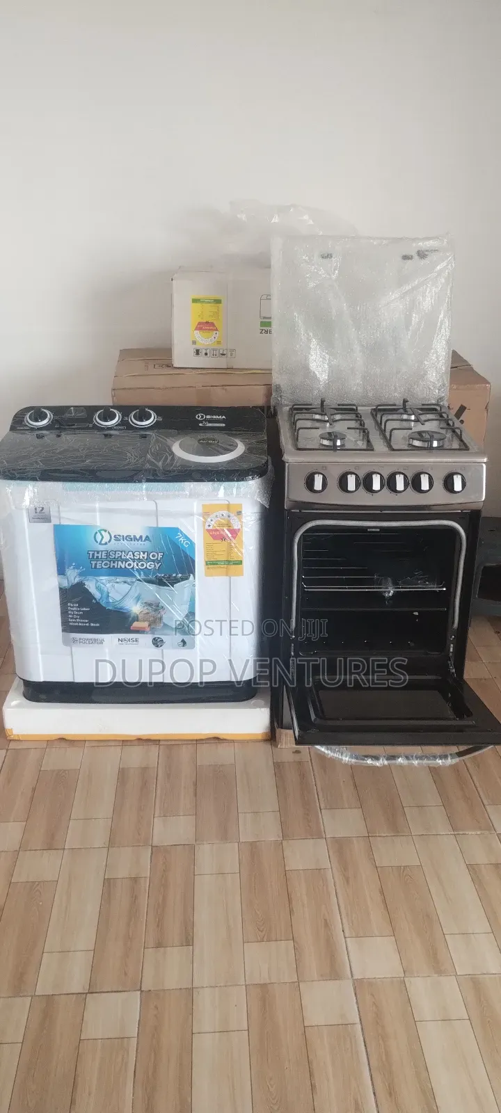 Combo Sales Washing Machine and Gas Cooker