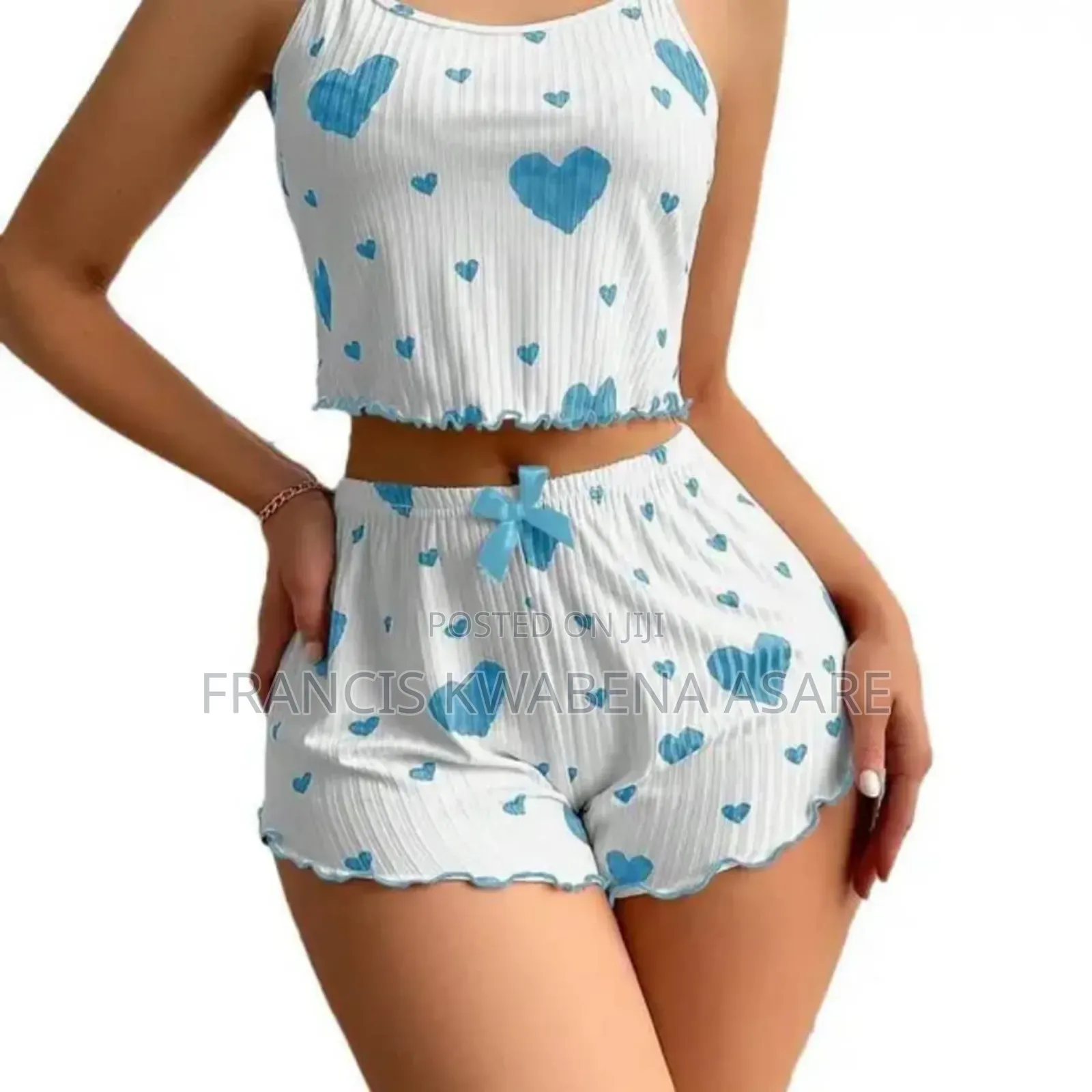 2 Pieces Crop Nightwear 40gh Wholesale