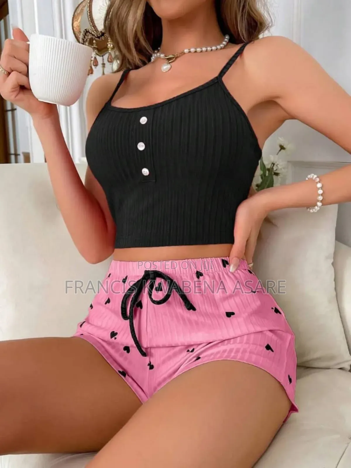 Plain and Pattern 2 Pieces Nightwear - 50 Wholesale