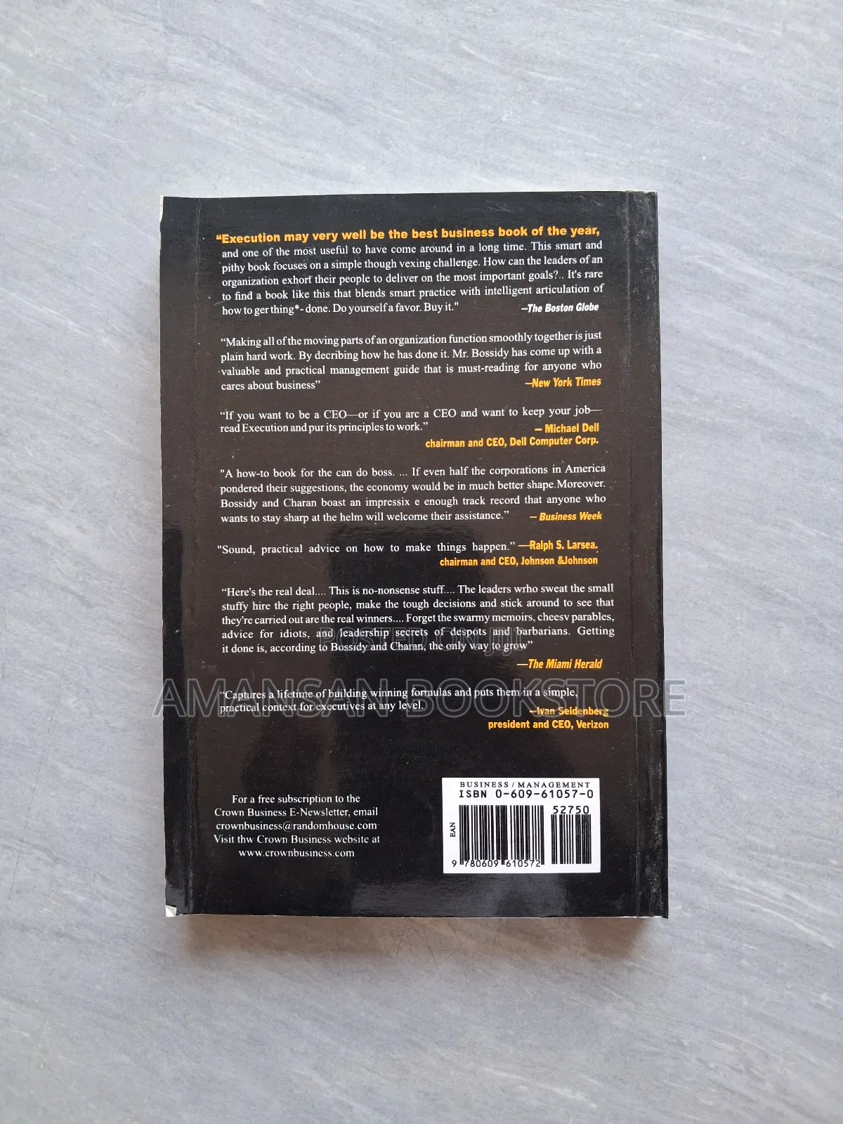 Execution: The Discipline of Getting Things Done (Black Cover)