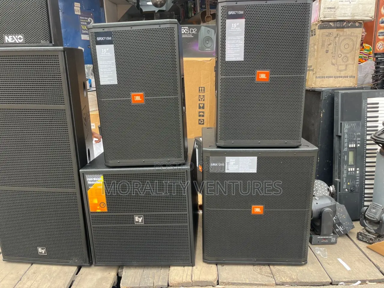 JBL Srx715 Two-Way Loudspeakers.