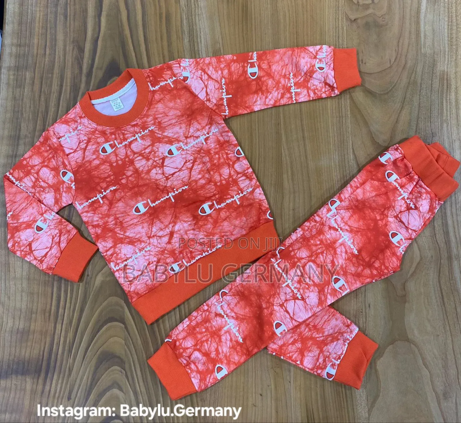 Orange Champion Jogger Set