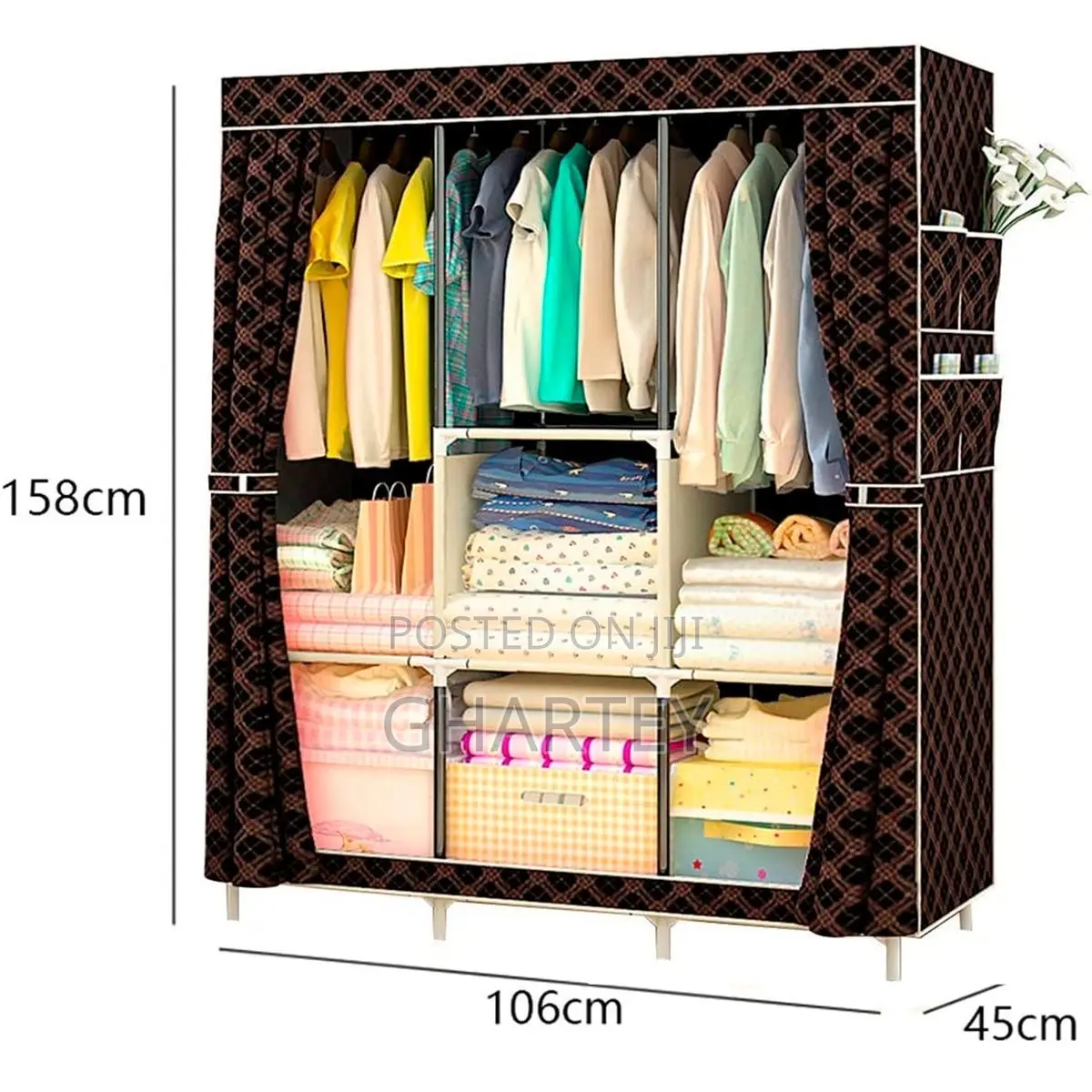 3 in 1 Foldable Fabric Wardrobe