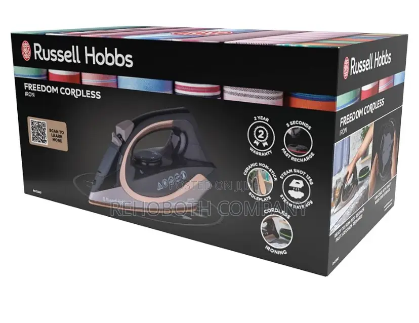 Russell Hobbs Freedom Cordless Steam Iron, Rhc580, 2400w