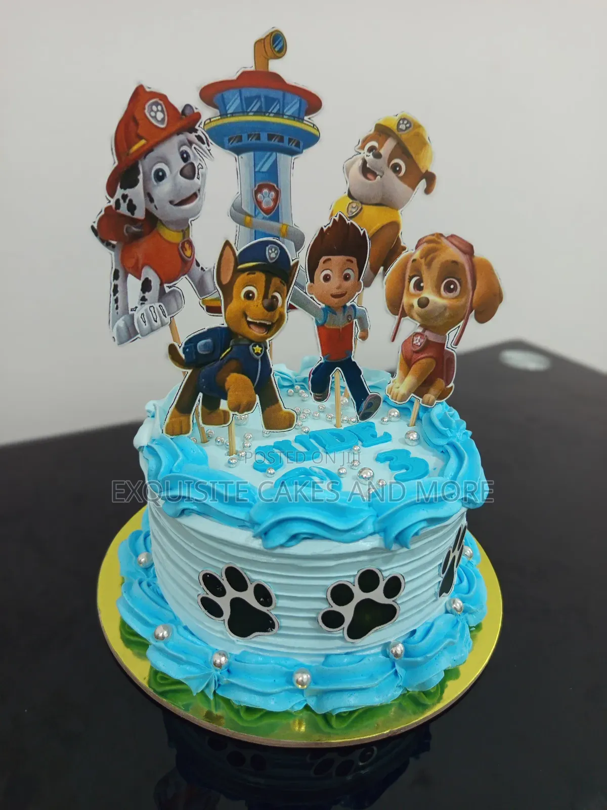 Cute Paw Patrol Character Cake