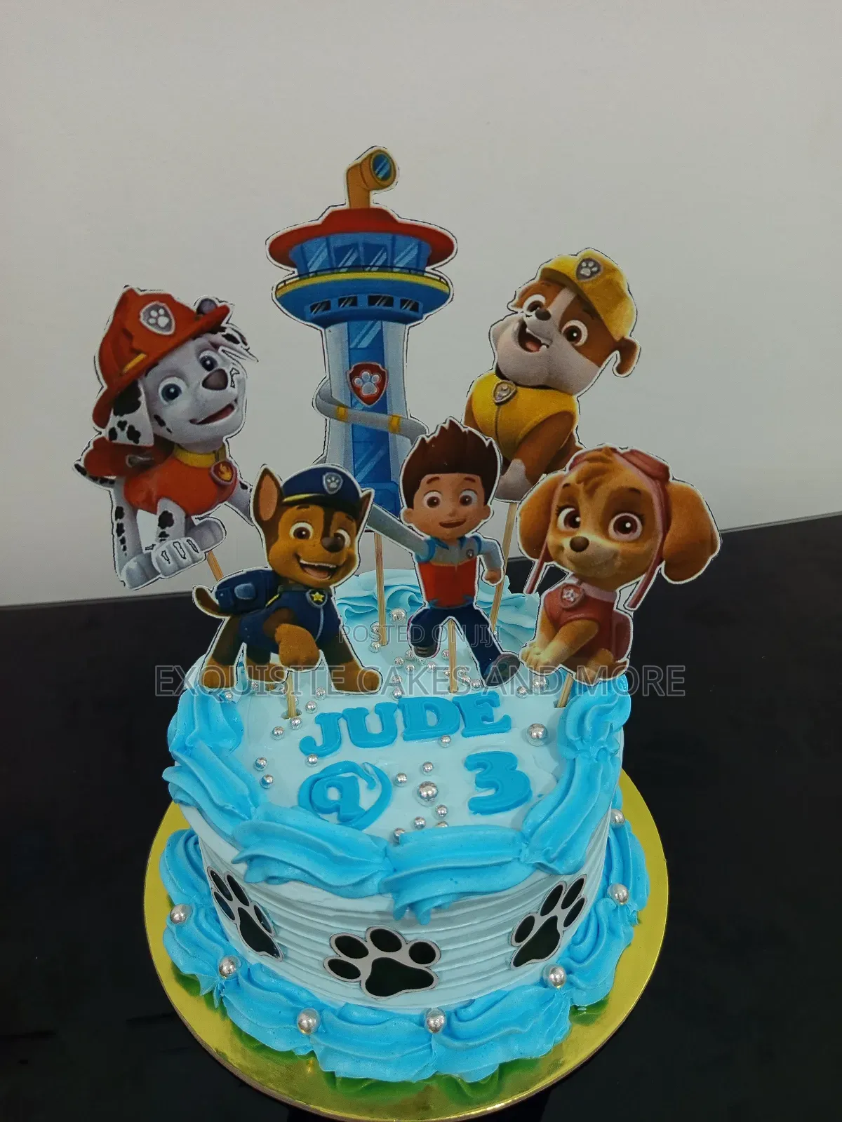 Cute Paw Patrol Character Cake