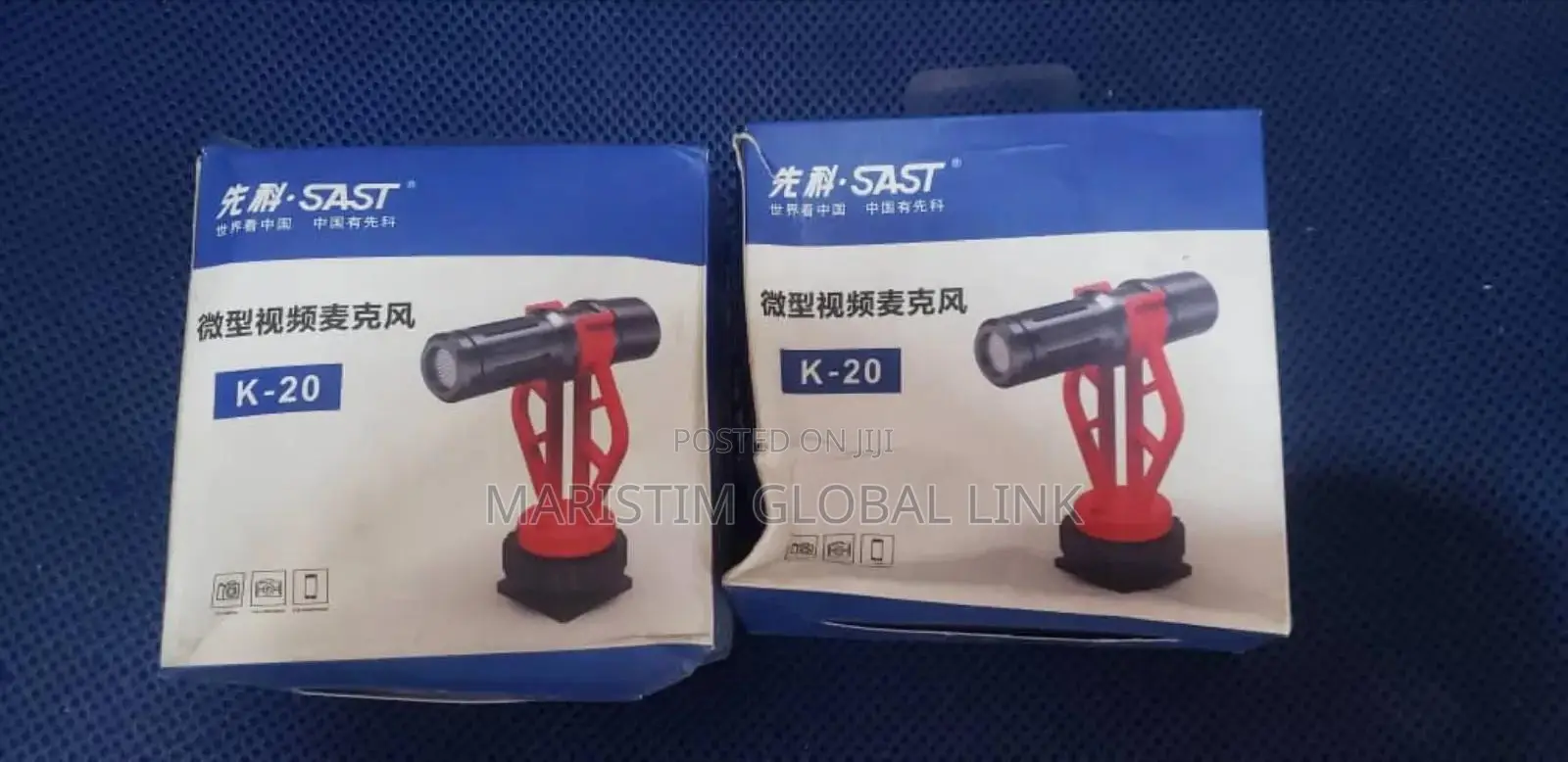Sast K-20 Wired Microphone With Noice Cancelling and Tripod