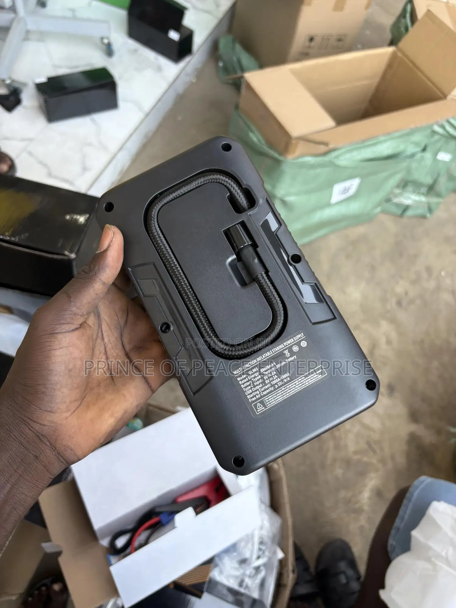 Car Battery Jump Starter With Tire Inflator
