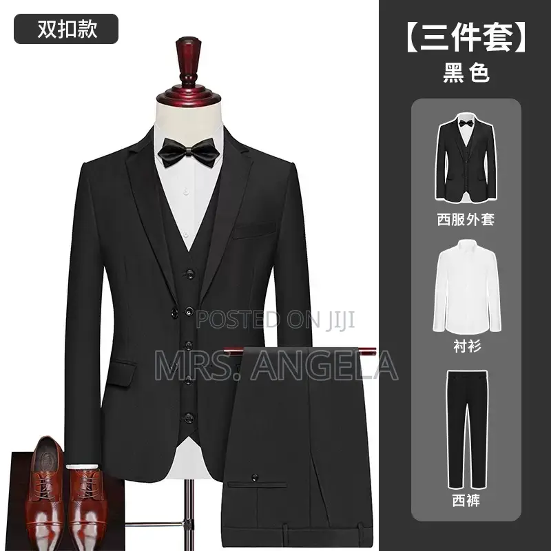 3 Piece Men’ S Black Suit