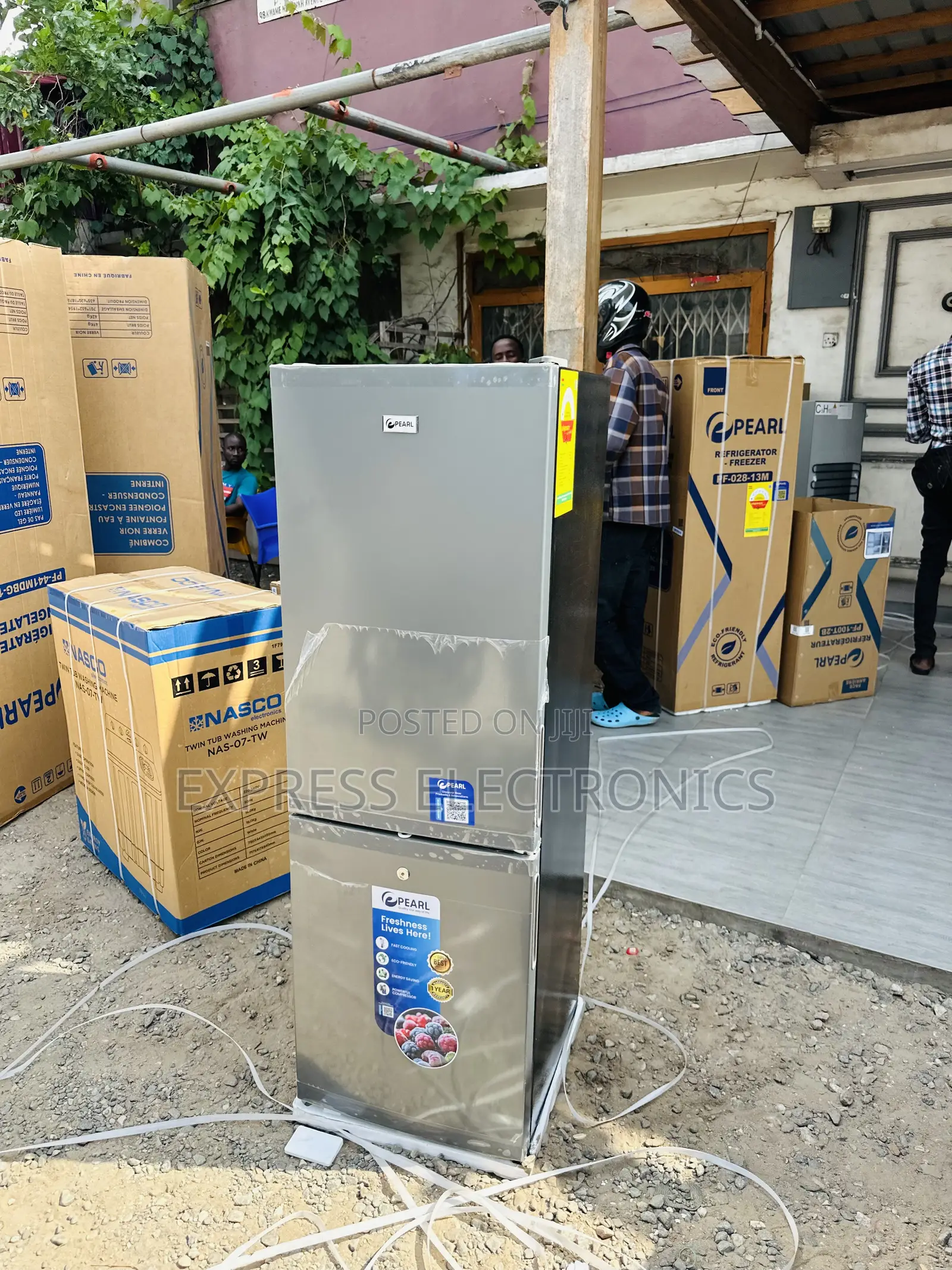 Available Now at Store Pf-028-13m 157l Double Door Fridge Pearl