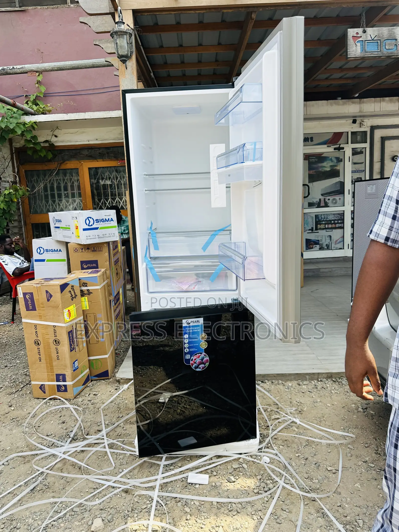 Text Us for Your Pearl 309l Double Door Fridge Pf-433bbgwd