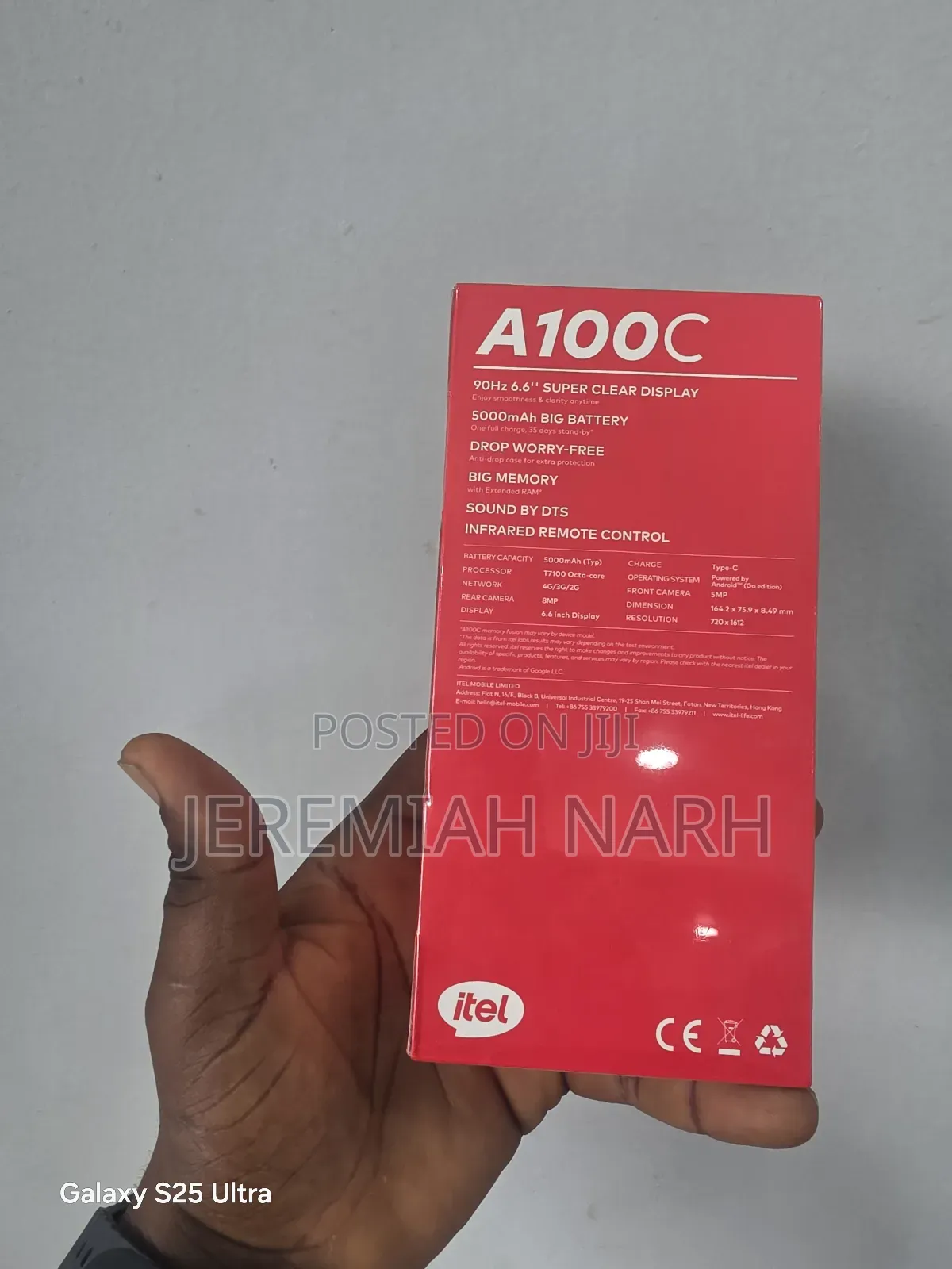 New Itel A100C 64 GB Black