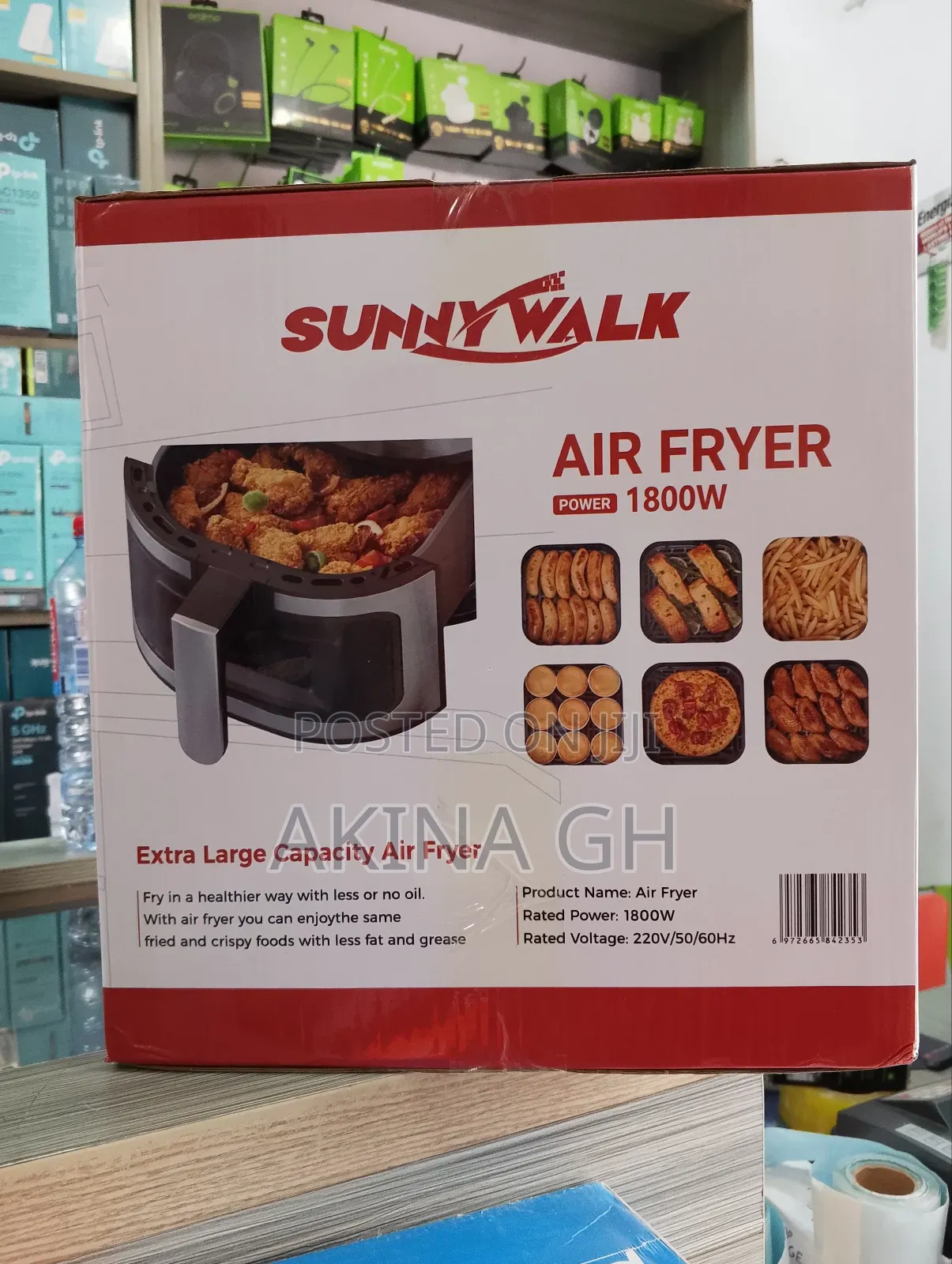Sunny Walk Air Fryer 1800w 7l