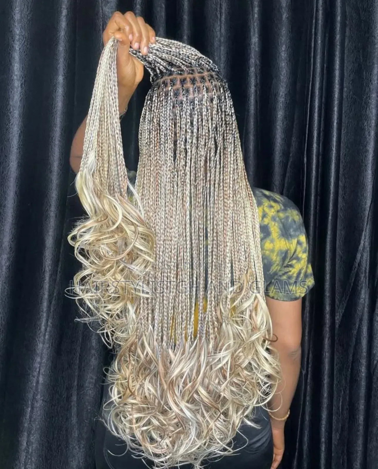 Knotless French Curls