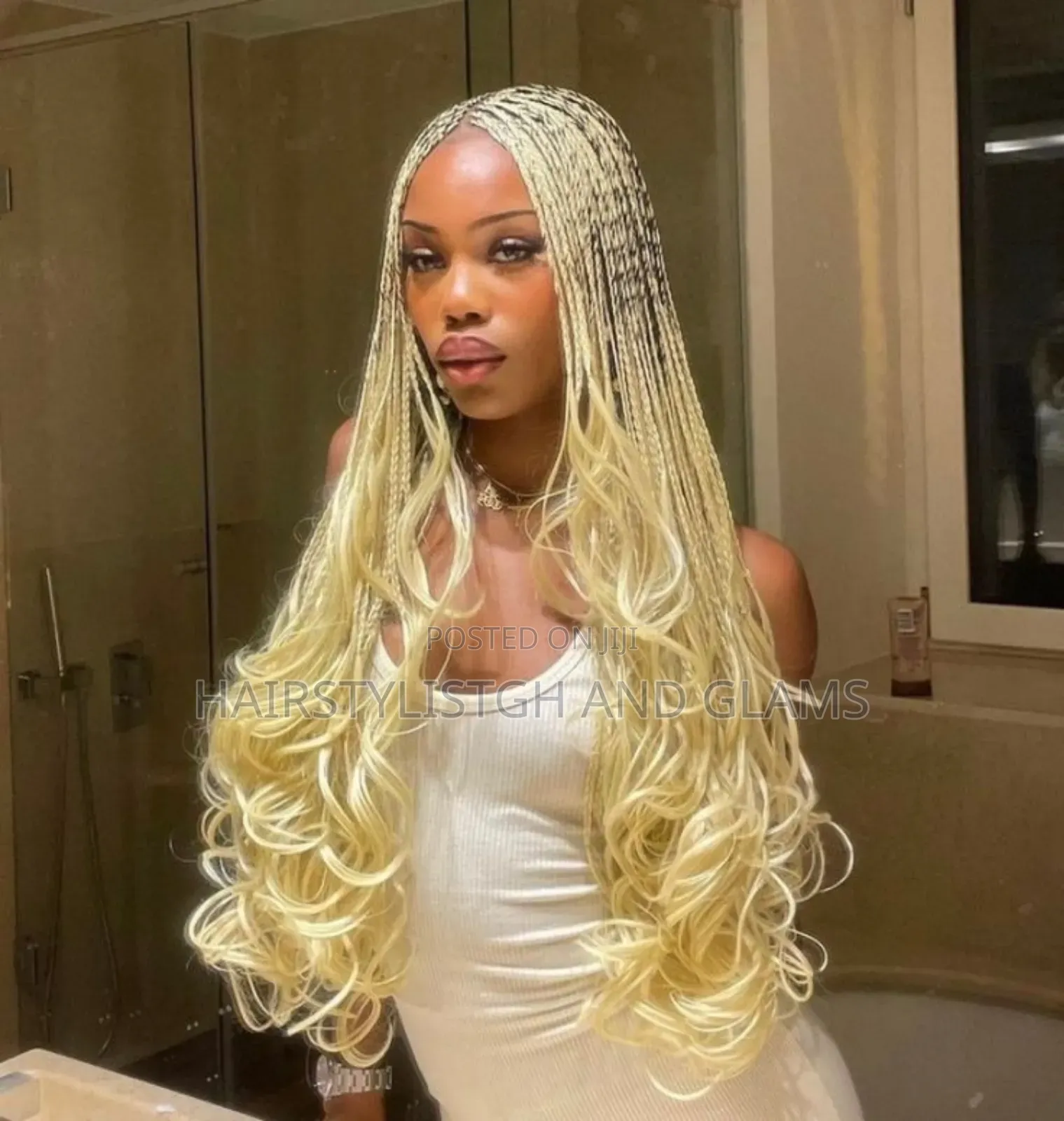 Knotless French Curls